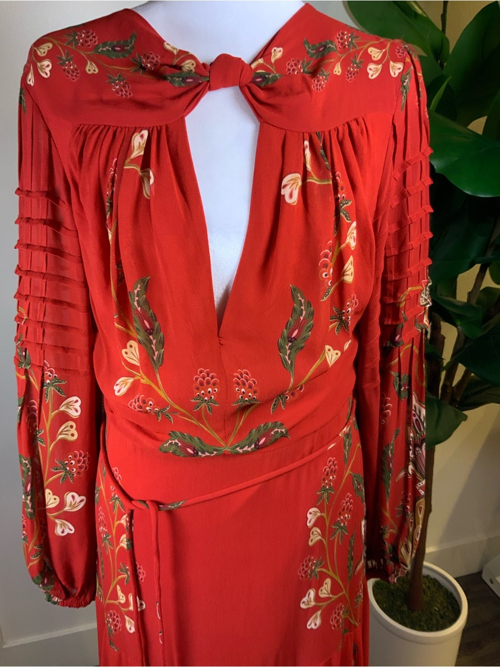 FARM Rio Red Floral-Embroidered Maxi Dress - Picture 4 of 16